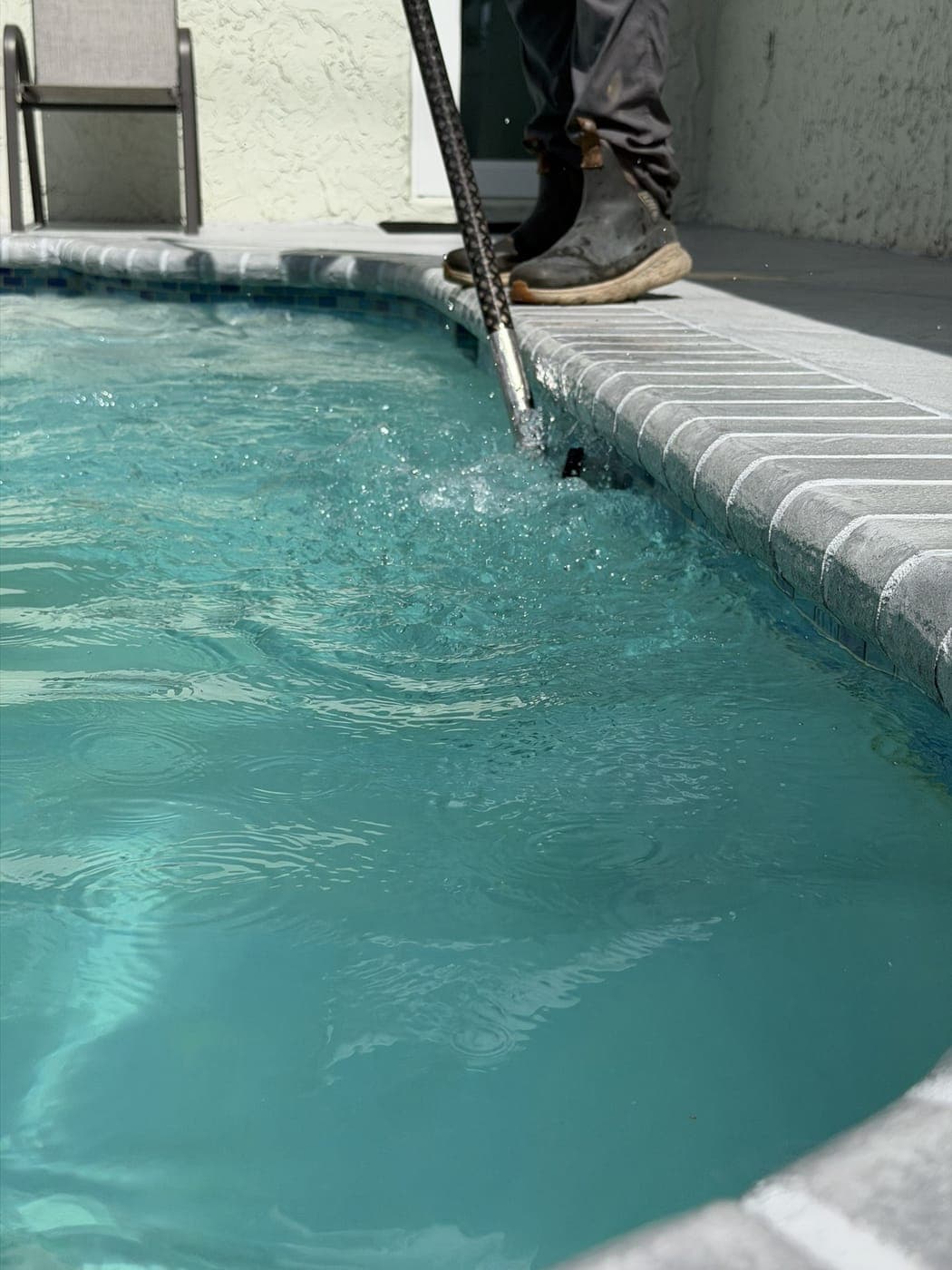 Tile cleaning & restoration — pool project in Pinecrest by JAF Pool & Patio